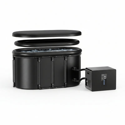 1/3HP Ice Bath Chiller & 148Gal Cold Plunge Tub Bundle | Cold Plunge Chiller with Built-In Pump & Filter, Insulated Ice Bath Tub for Cold Therapy, Recovery, Muscle Relaxation